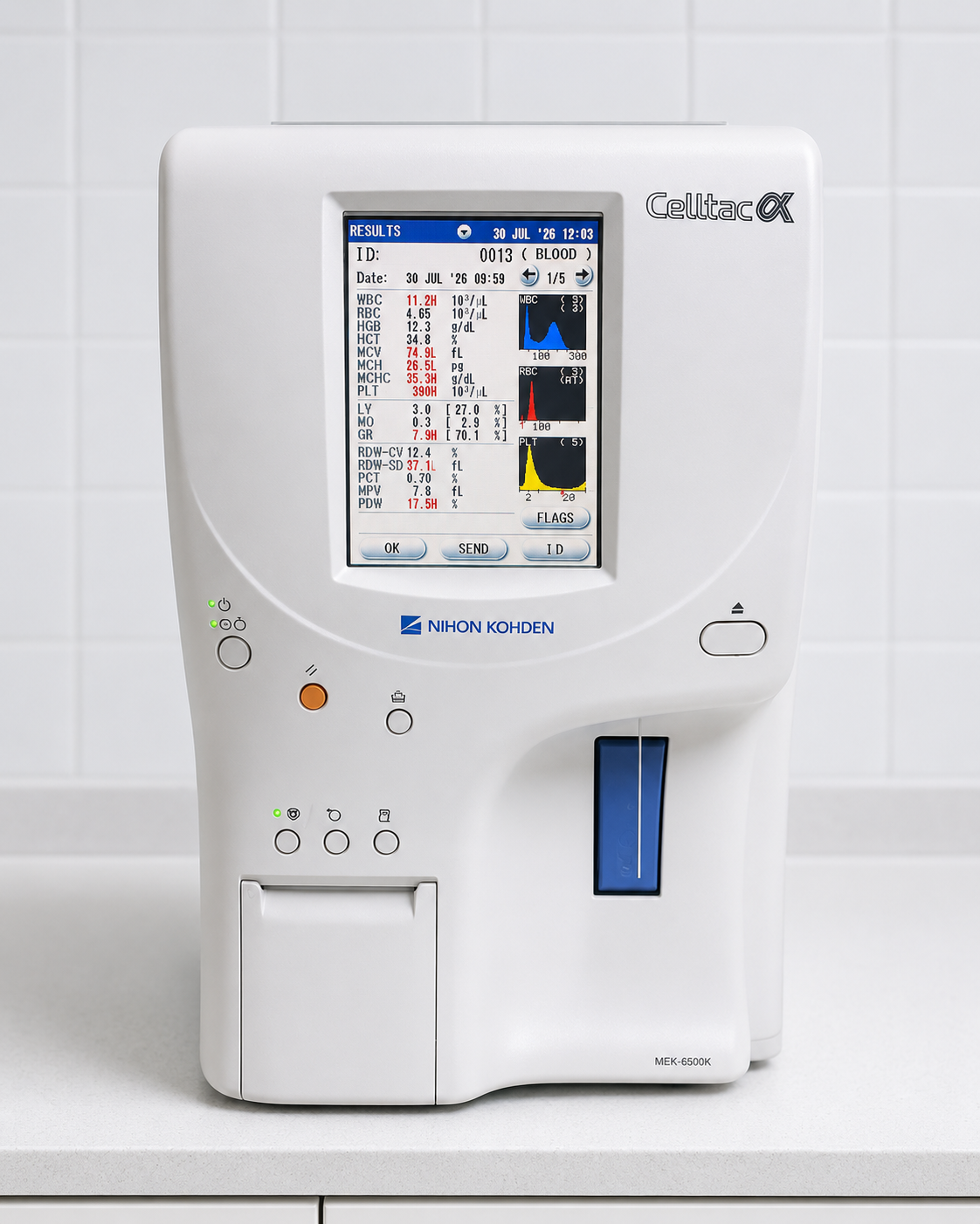 Analisador Hematológico Automático Celltac Alfa — 17 Parâmetros